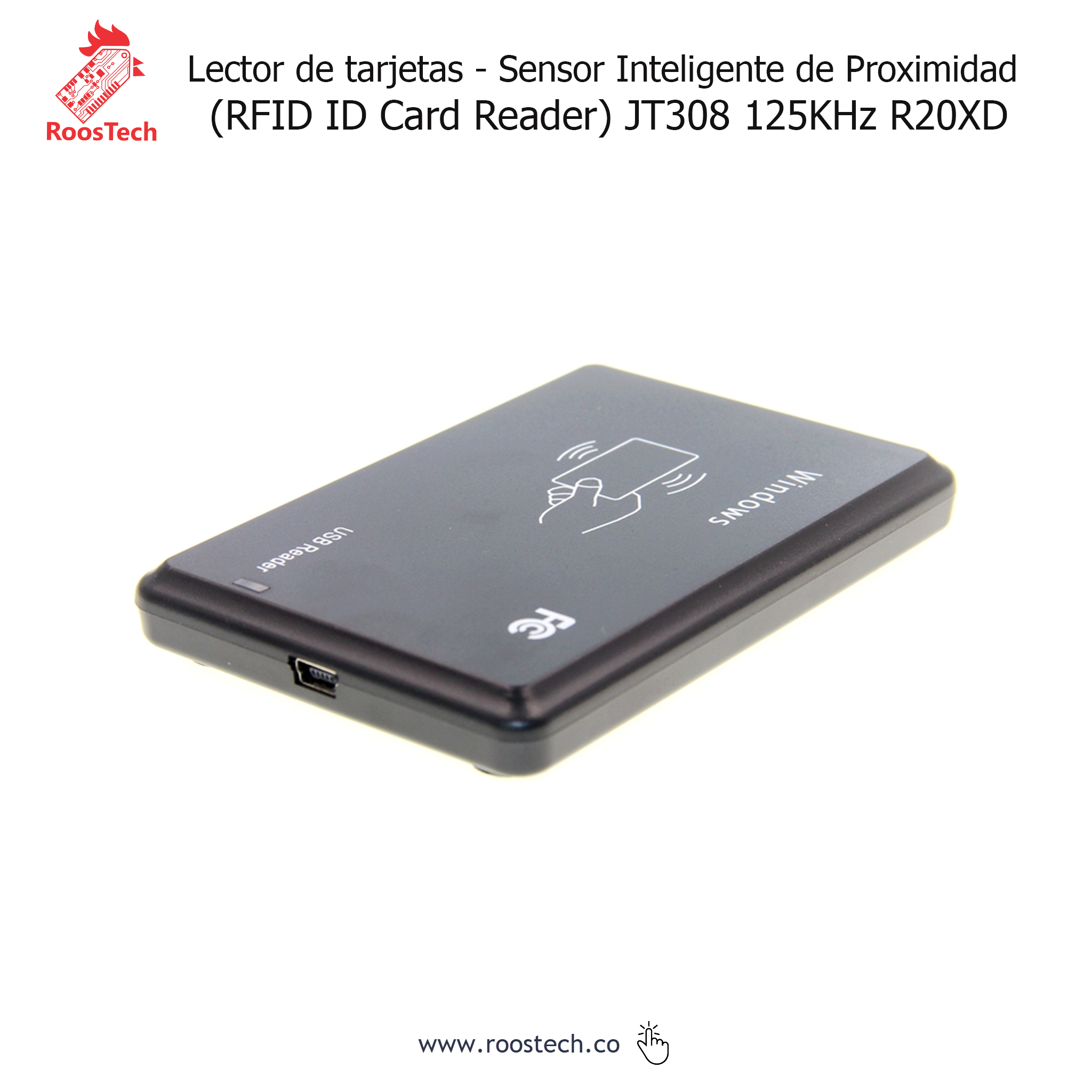 Lector De Tarjetas Inteligentes RFID 125KHz R20XD