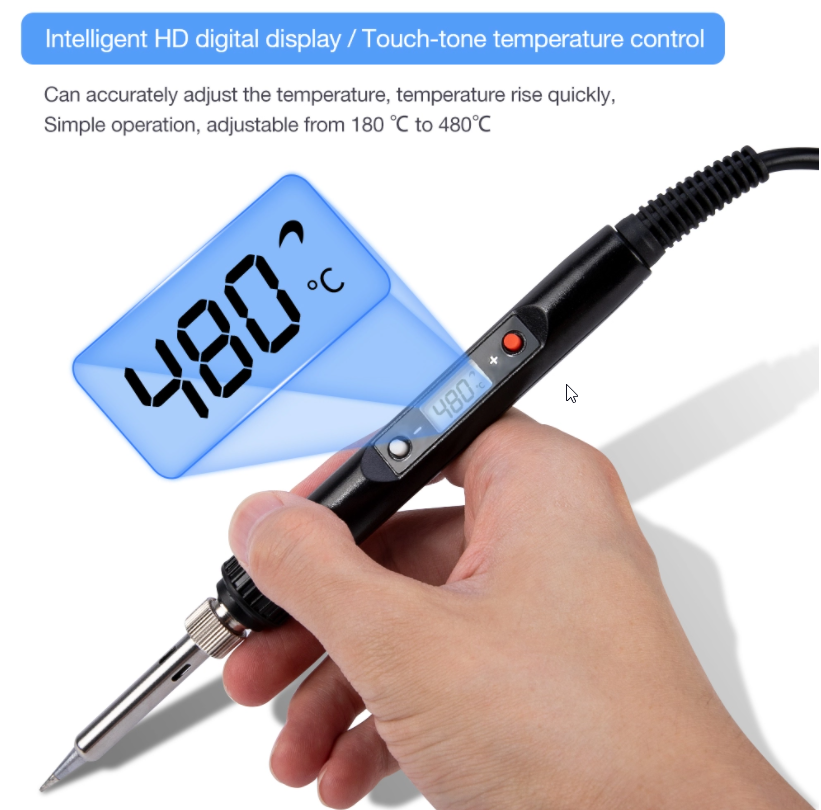 Cautín de temperatura ajustable 60W 110V – Novatronic