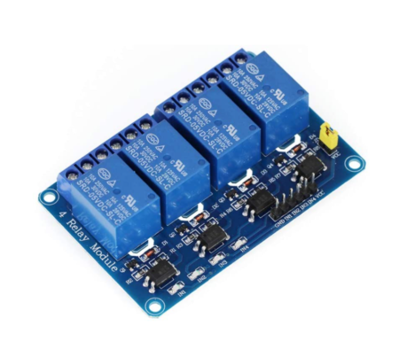 Relé de 4 Canales 5V Optoacoplado