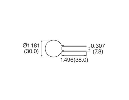 Ametherm SL32 2R025 Termistor ICL 2OHM 20% 25A 30MM - Image 4