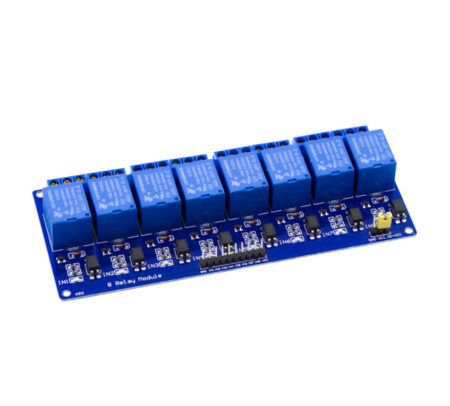 Tarjeta 8 Relevos Opto acoplada 5V - Activación en Bajo