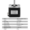 Motor Paso A Paso Nema 17, 17HS4401, 1.7A - Image 10