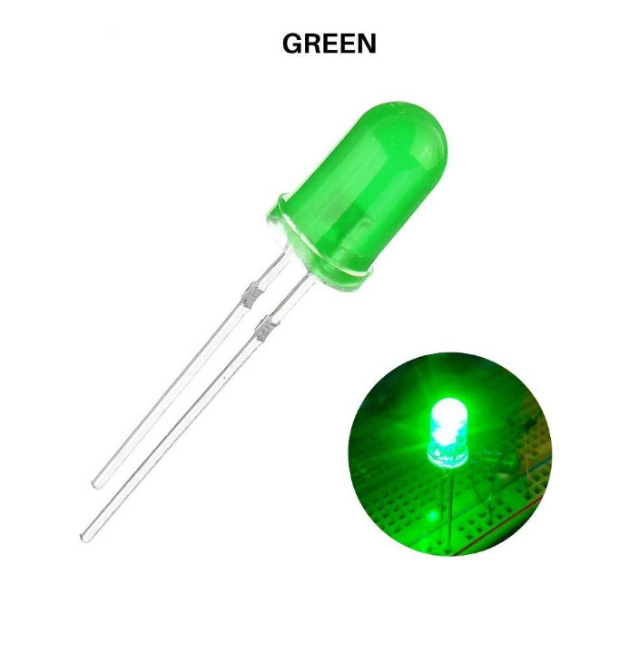 DIODO LED 12V INTERMITENTE 5MM VERDE