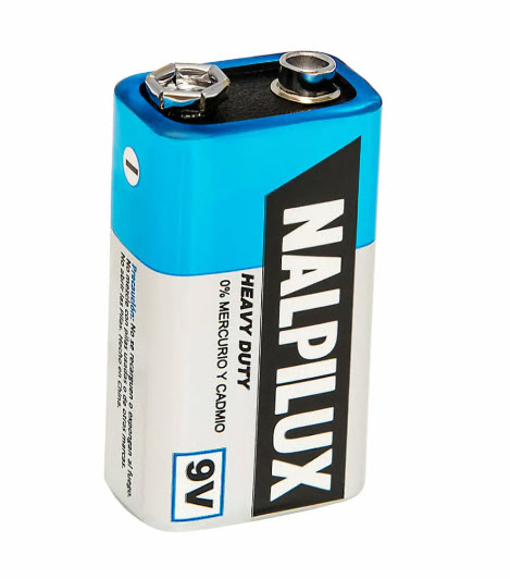 Batería 9V Zinc Carbón Nalpilux 