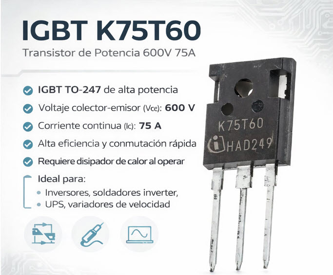 K75T60 Transistor IGBT