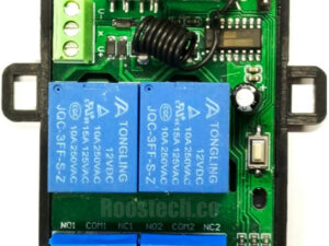 Modulo Receptor RF 2 Canales 12V 433Mhz | Control Remoto 2 Botones