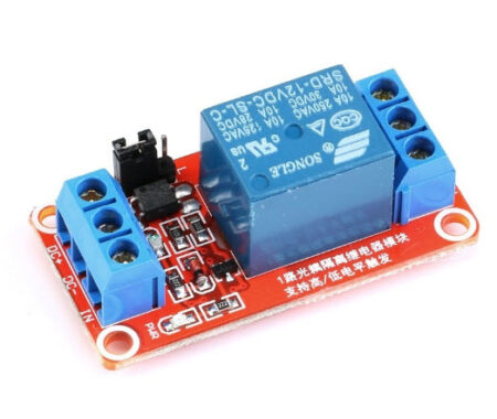 Modulo Relé 12V  10A 1 Canal de Disparo Alto/Bajo