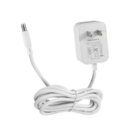 Adaptador Fuente de Voltaje 12V 1.0A  ACDC  Jack 5.5mm Blanco
