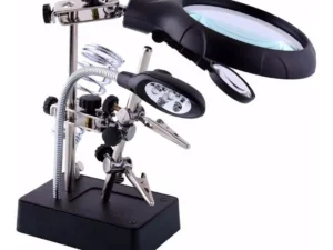 Tercera Mano Con Lupa y Luz LED ZD10M