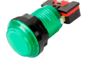Botón Arcade Iluminado Verde 32 mm + Switch