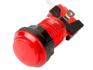 Botón Arcade Iluminado Rojo 32 mm + Switch