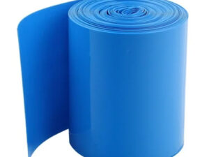 Funda Termoencogible Azul de PVC Para Baterías 18650 50mm