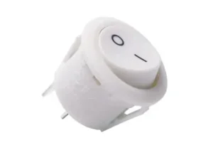 Interruptor Basculante Blanco Redondo 20mm
