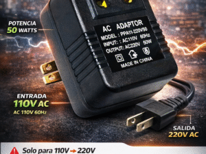 Convertidor de Voltaje 50W AC 110V → 220V (Unidireccional)