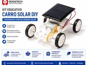 Kit Educativo Carro Solar DIY – Experimento STEM de Energía Solar