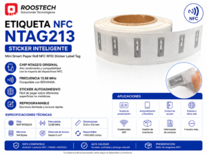 Etiqueta NFC NTAG213 Autoadhesiva – Sticker RFID 13.56 MHz