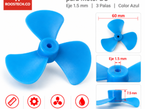 Propela (Hélice) Plástica 60mm para Motor DC 3 Aspas